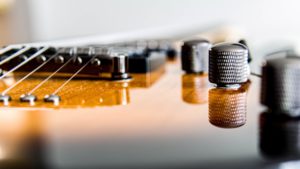 guitar knob closeup